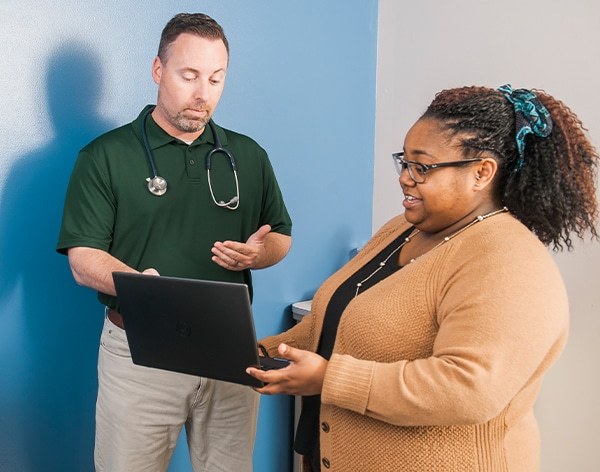 Applying job skills learned in the B.S. in Health Care Management program at Cornerstone University.